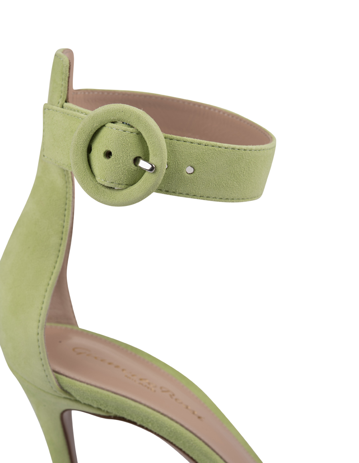 Portofino 105 Sandal in Light Green Suede